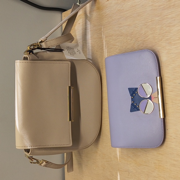 Kate Spade Make It Mine Bag With Smitten Kitten Extra Flap - Picture 2 of 12